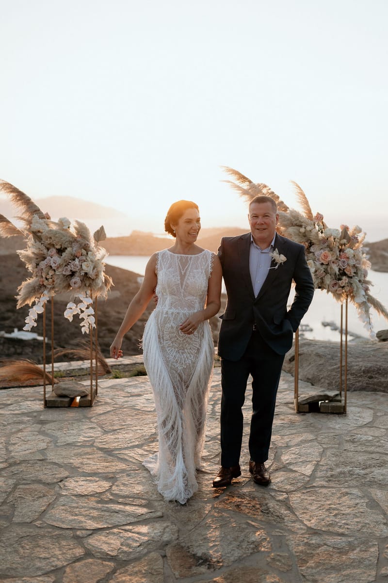 Eliana & Peter Bohemian wedding in Ios