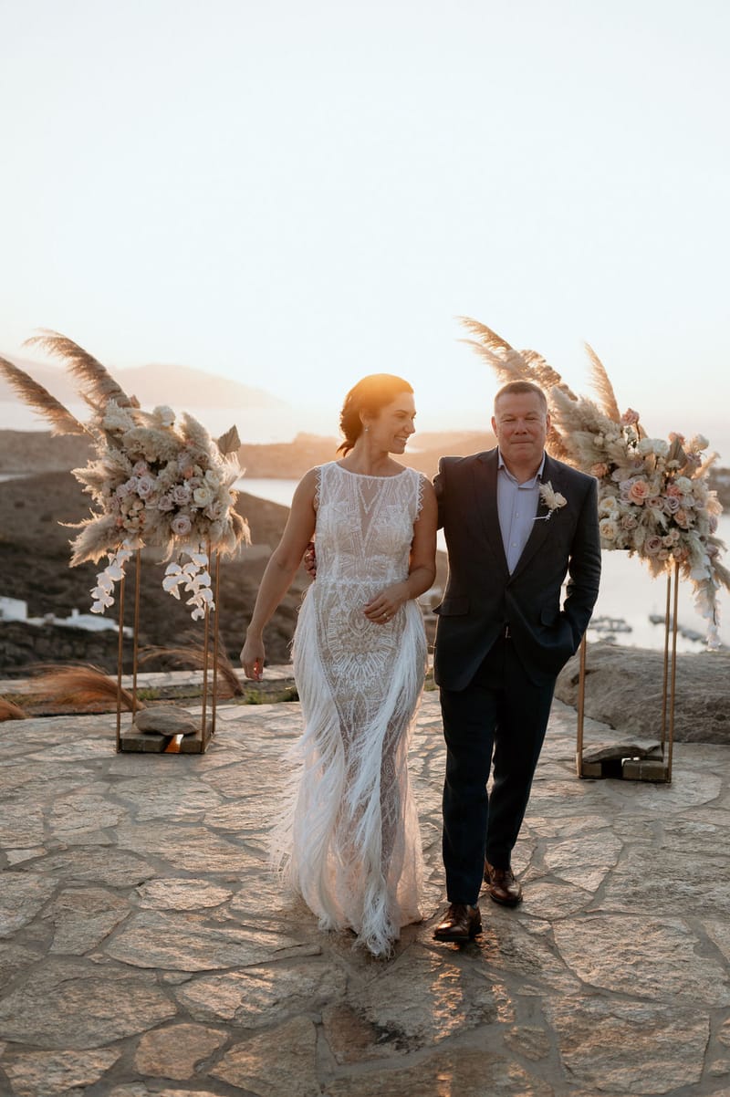 Eliana & Peter Bohemian wedding in Ios