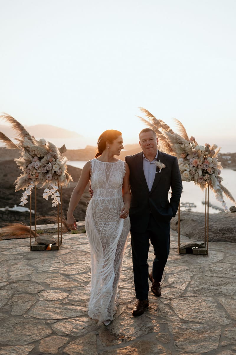 Eliana & Peter Bohemian wedding in Ios