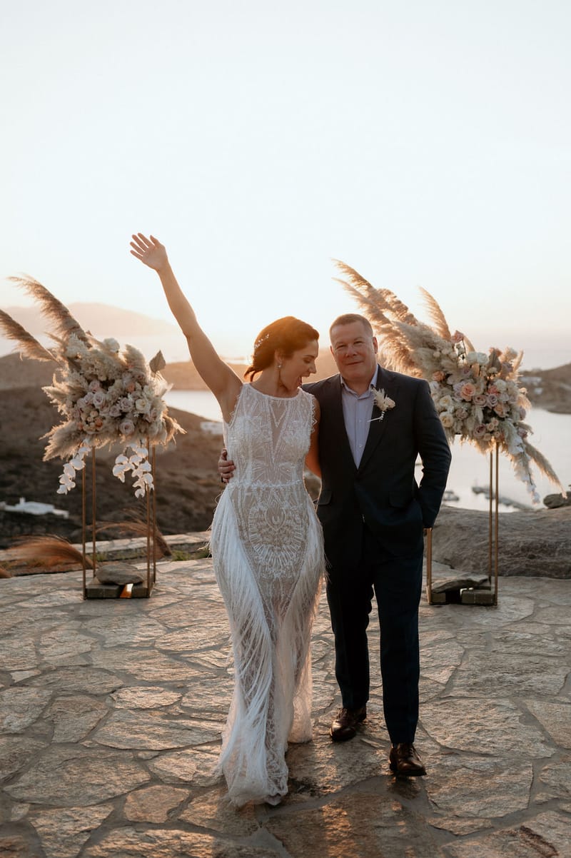 Eliana & Peter Bohemian wedding in Ios