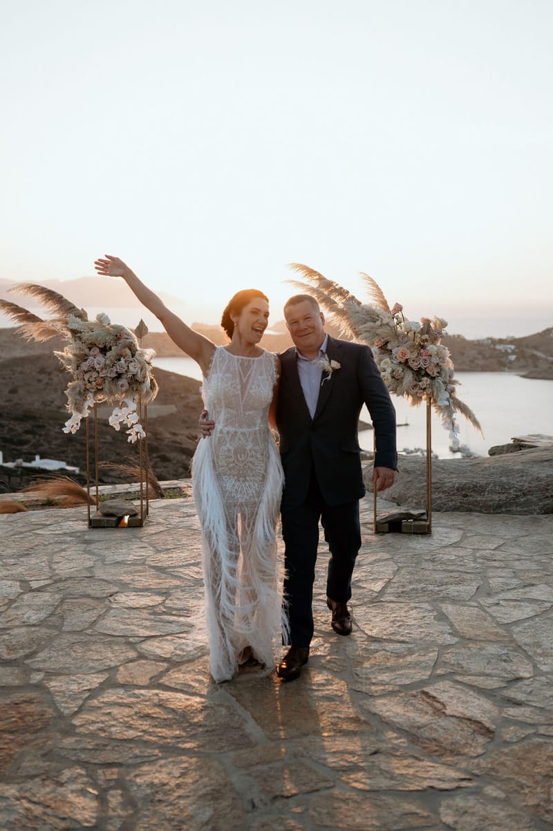Eliana & Peter Bohemian wedding in Ios