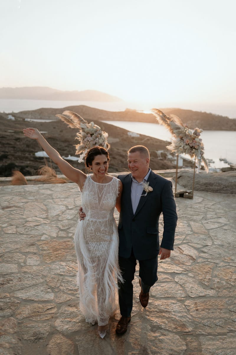 Eliana & Peter Bohemian wedding in Ios
