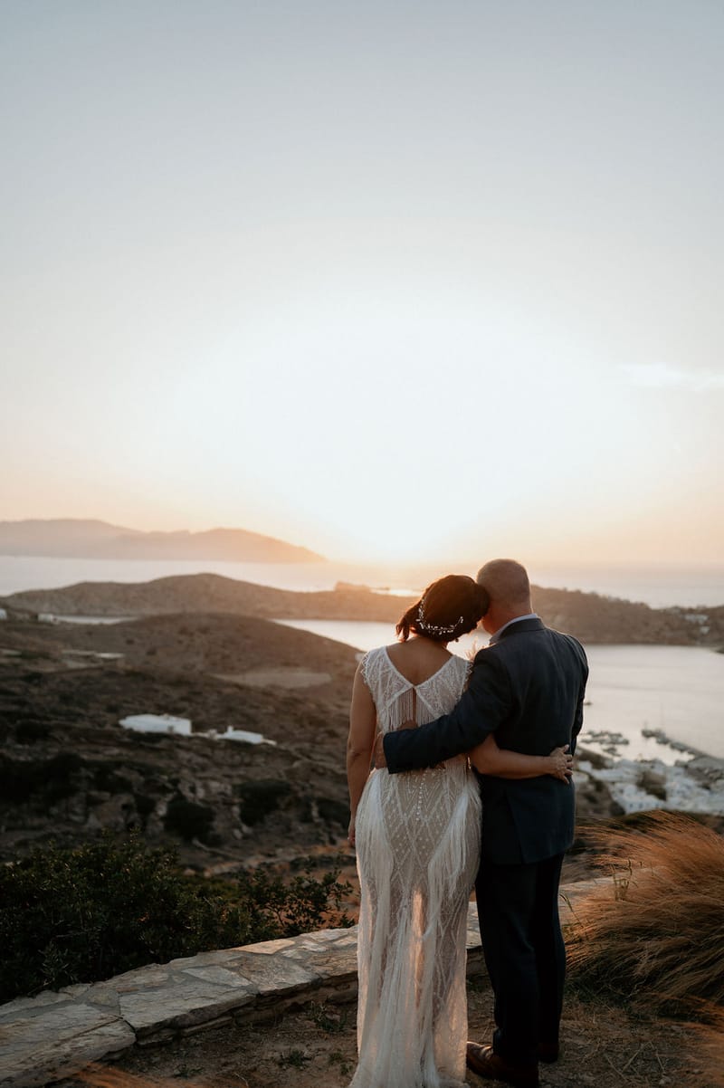 Eliana & Peter Bohemian wedding in Ios