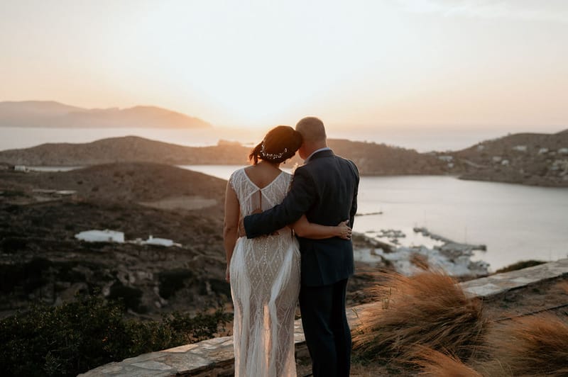 Eliana & Peter Bohemian wedding in Ios