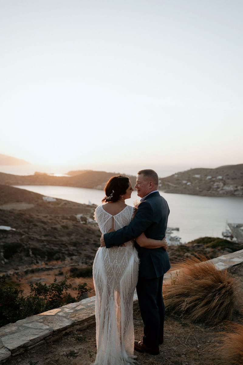 Eliana & Peter Bohemian wedding in Ios