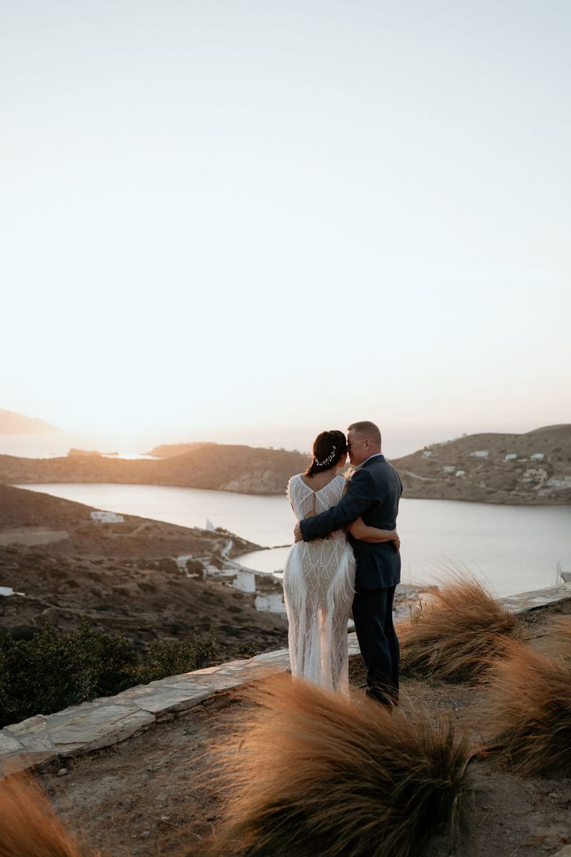 Eliana & Peter Bohemian wedding in Ios