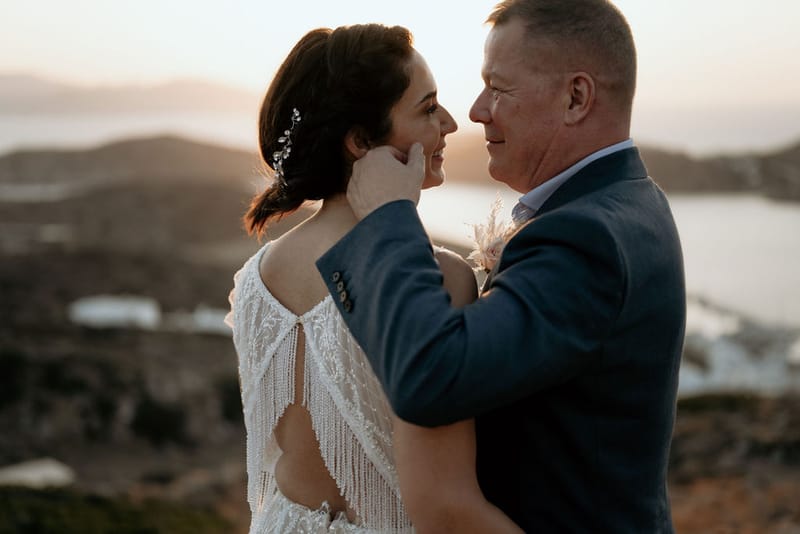 Eliana & Peter Bohemian wedding in Ios