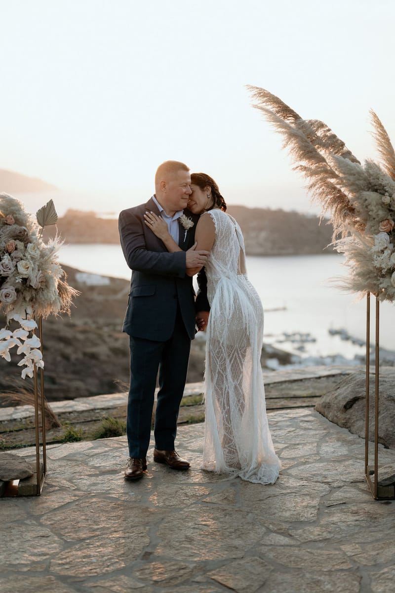 Eliana & Peter Bohemian wedding in Ios