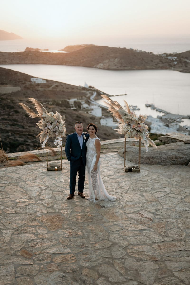 Eliana & Peter Bohemian wedding in Ios