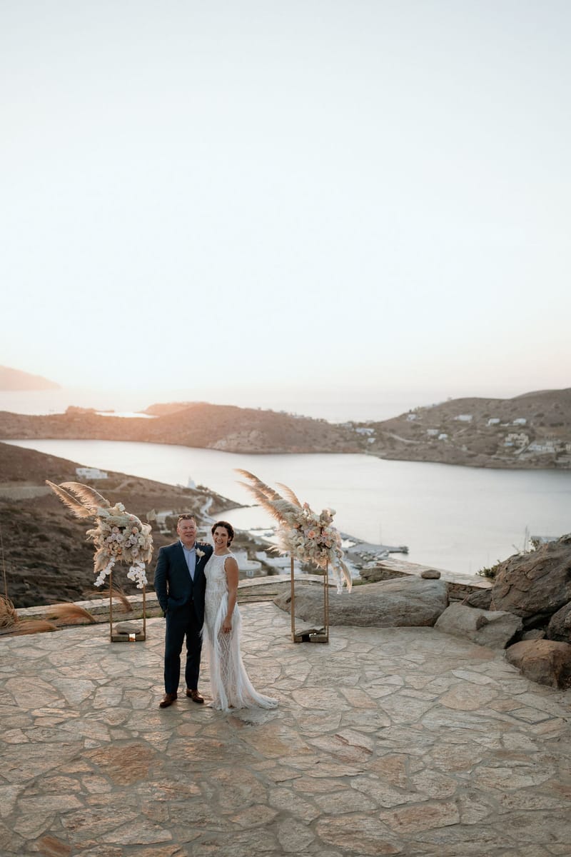 Eliana & Peter Bohemian wedding in Ios