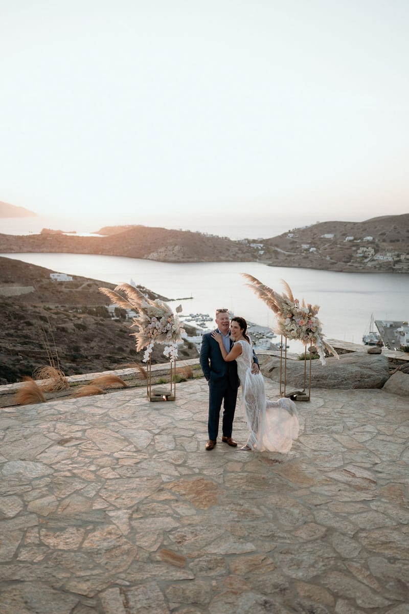 Eliana & Peter Bohemian wedding in Ios