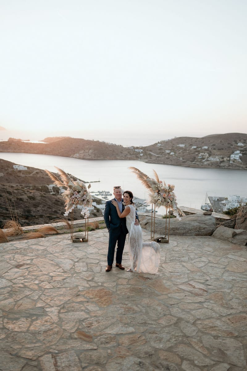 Eliana & Peter Bohemian wedding in Ios