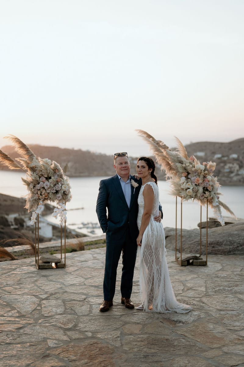 Eliana & Peter Bohemian wedding in Ios