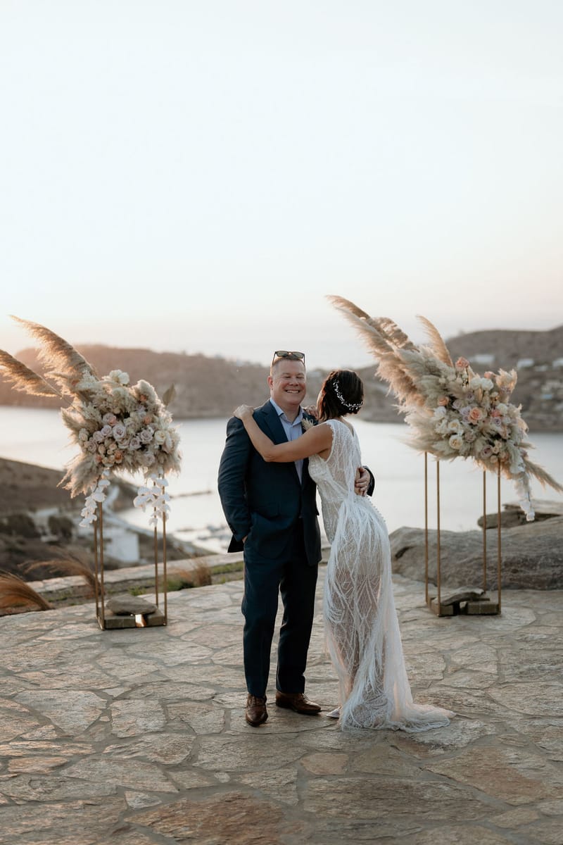 Eliana & Peter Bohemian wedding in Ios