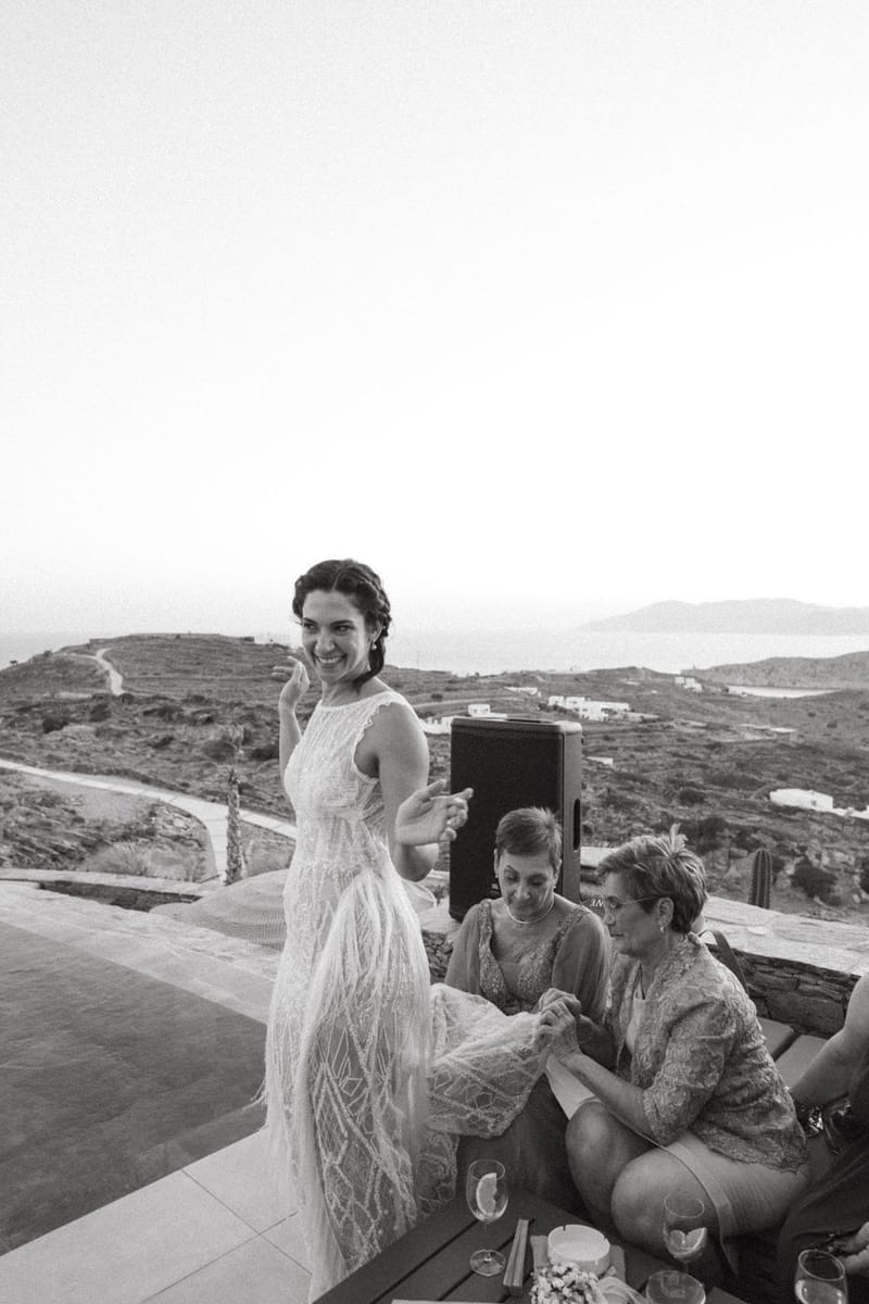 Eliana & Peter Bohemian wedding in Ios