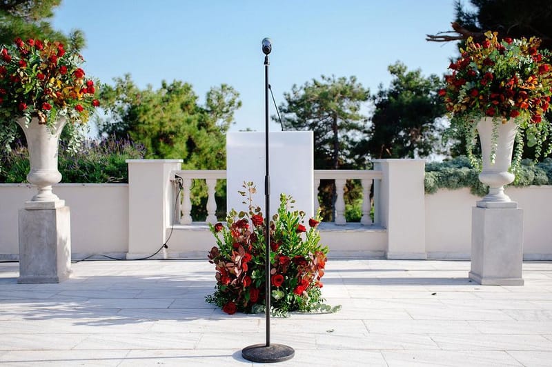 Nigerian Red wedding theme in Athens