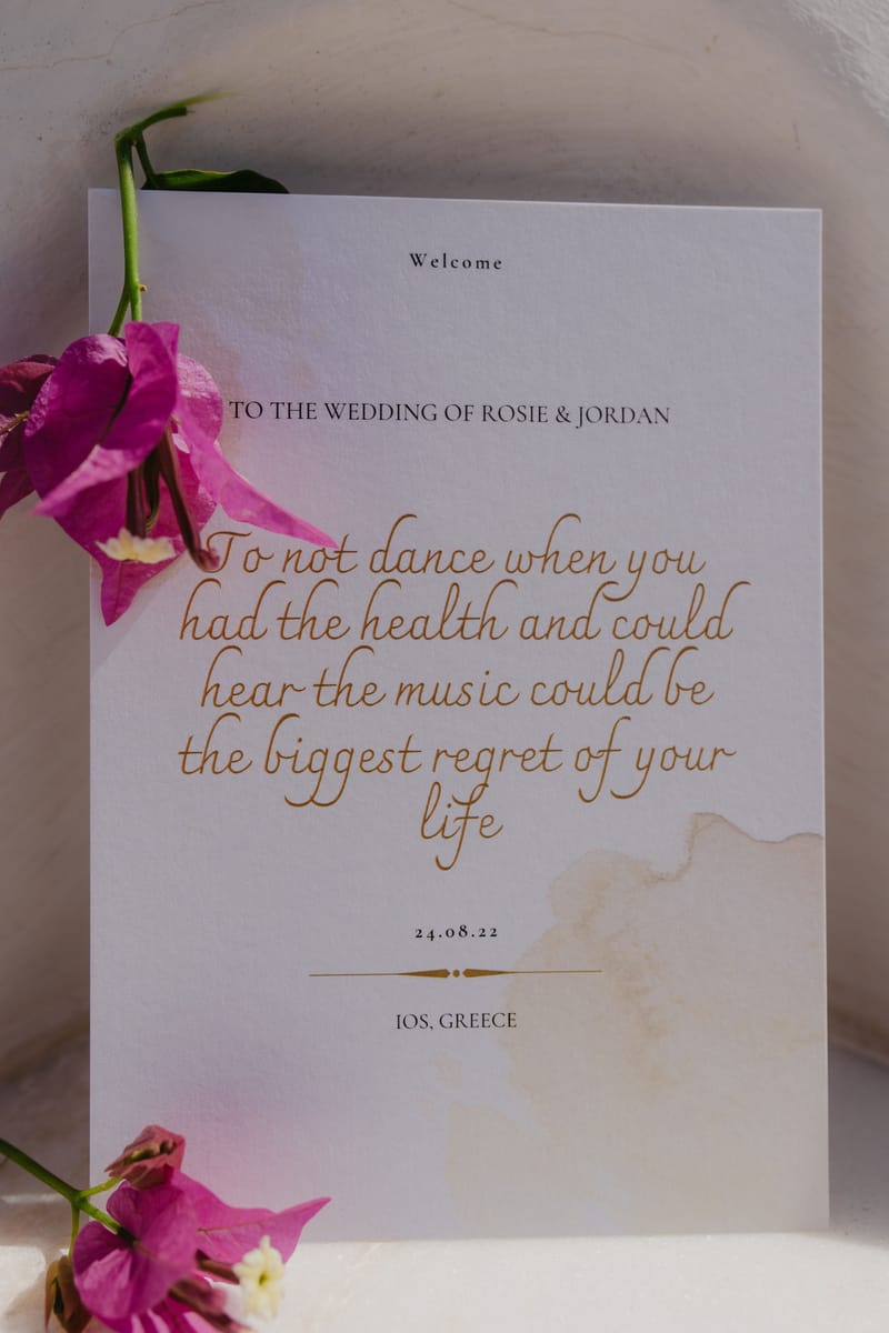 Rosie & Jordan Wedding in Ios Island