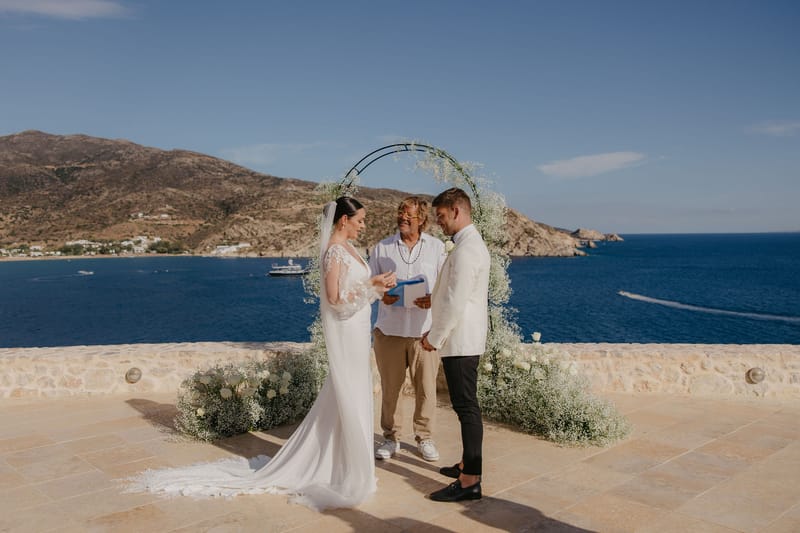 Rosie & Jordan Wedding in Ios Island