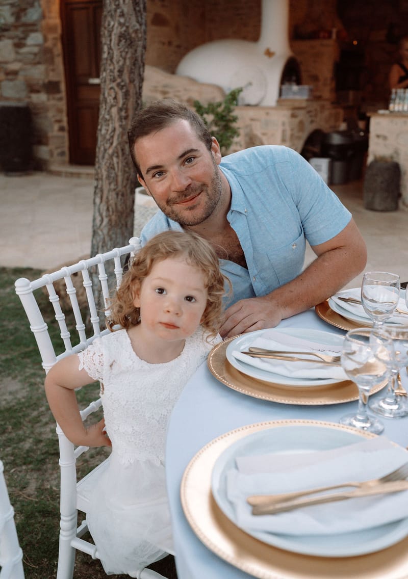 The dinner and toasts