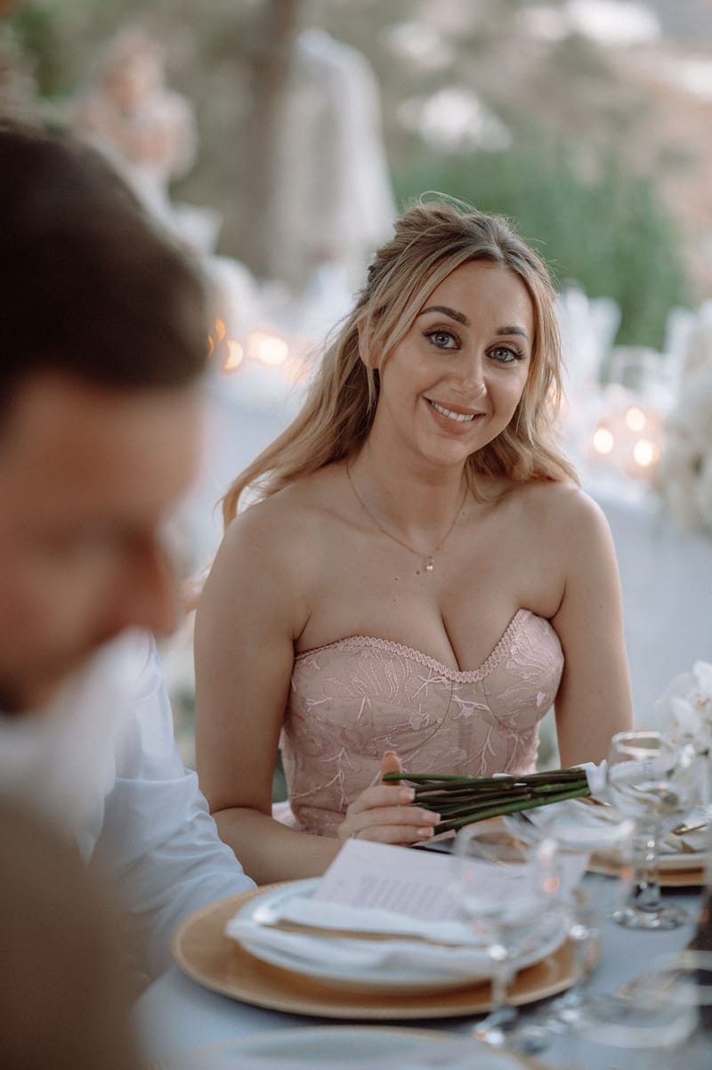 The dinner and toasts