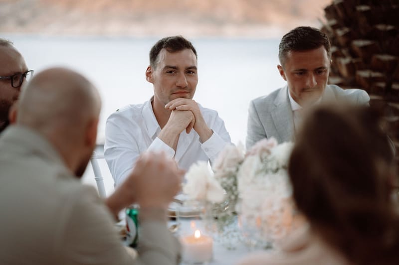 The dinner and toasts