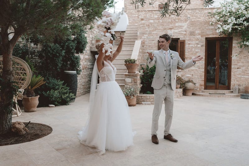 The dinner and toasts