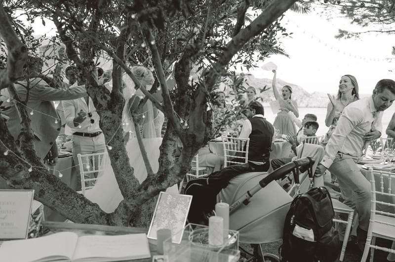 The dinner and toasts