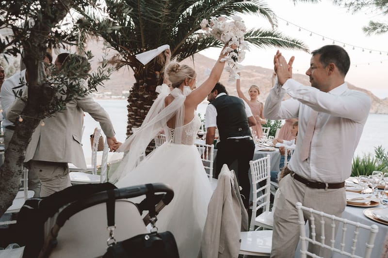 The dinner and toasts