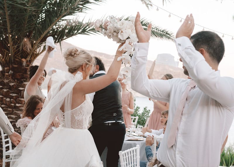 The dinner and toasts