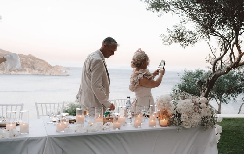 The dinner and toasts