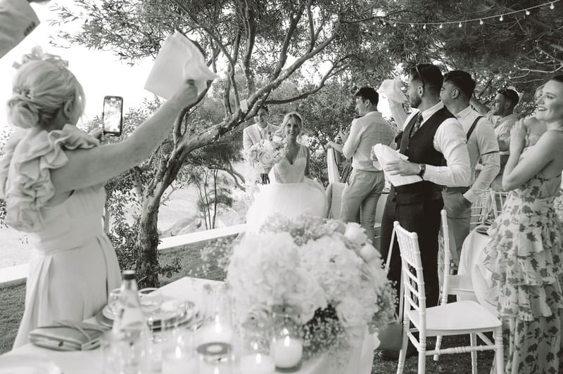 The dinner and toasts