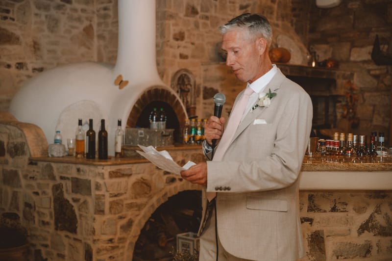 The dinner and toasts