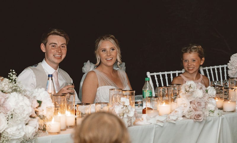 The dinner and toasts