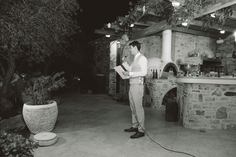 The dinner and toasts