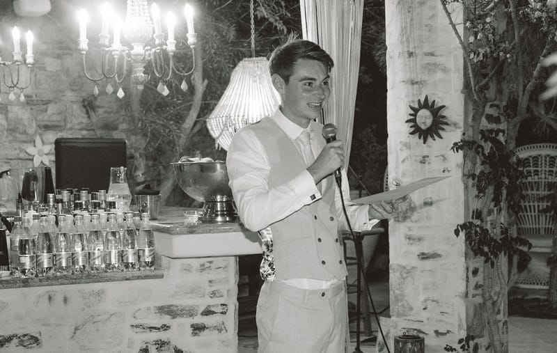 The dinner and toasts