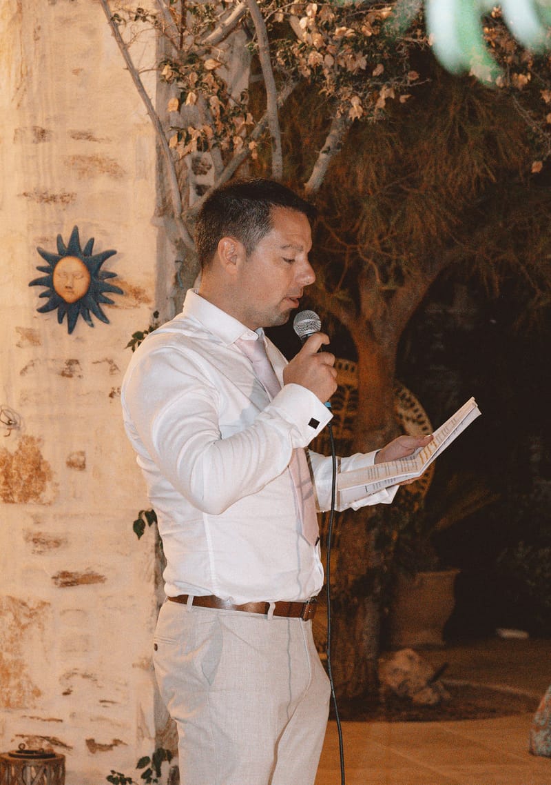 The dinner and toasts