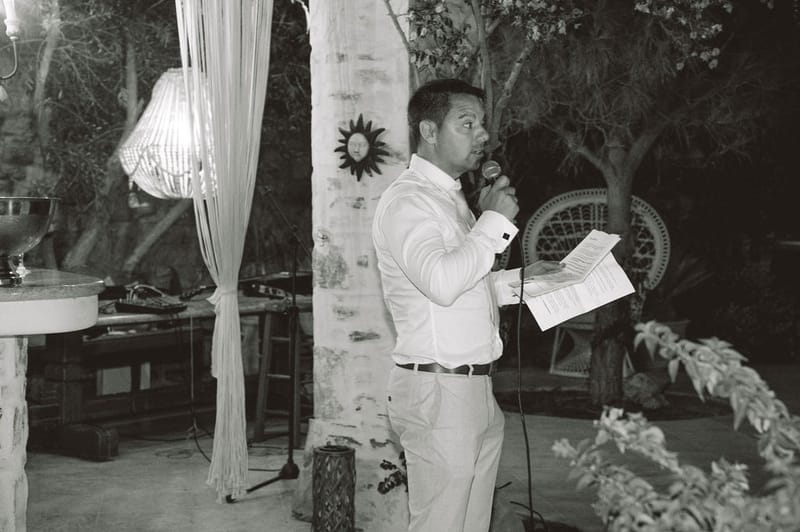 The dinner and toasts