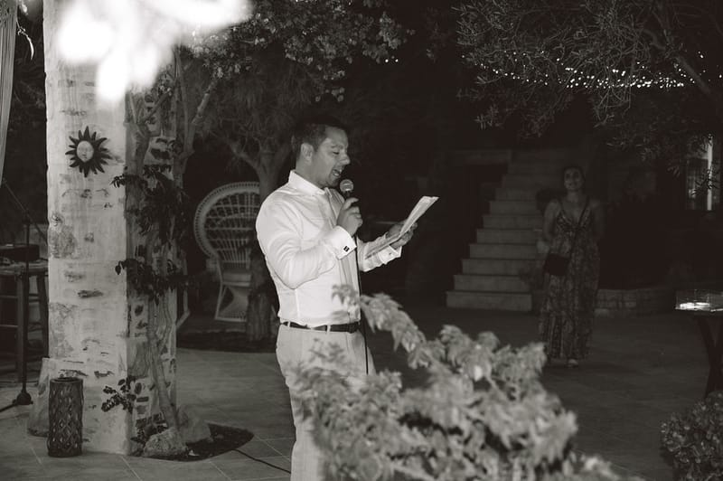 The dinner and toasts