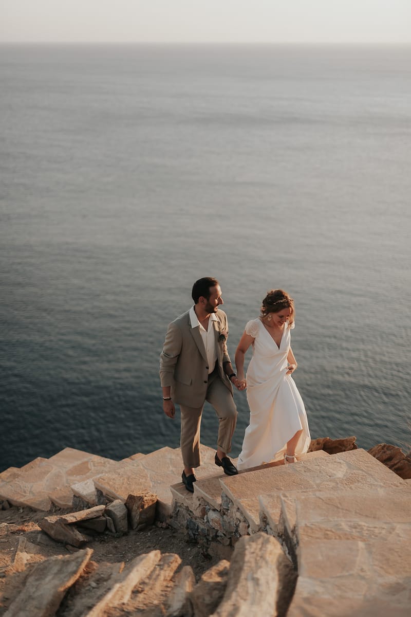 Solene & Vincent Wedding in Ios Island