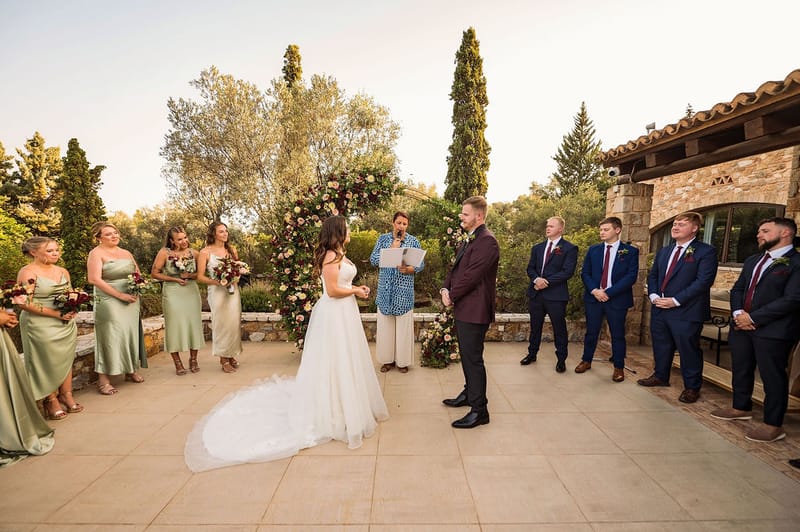 Stephanie & Dan Wedding at Pyrgos Petreza in Athens