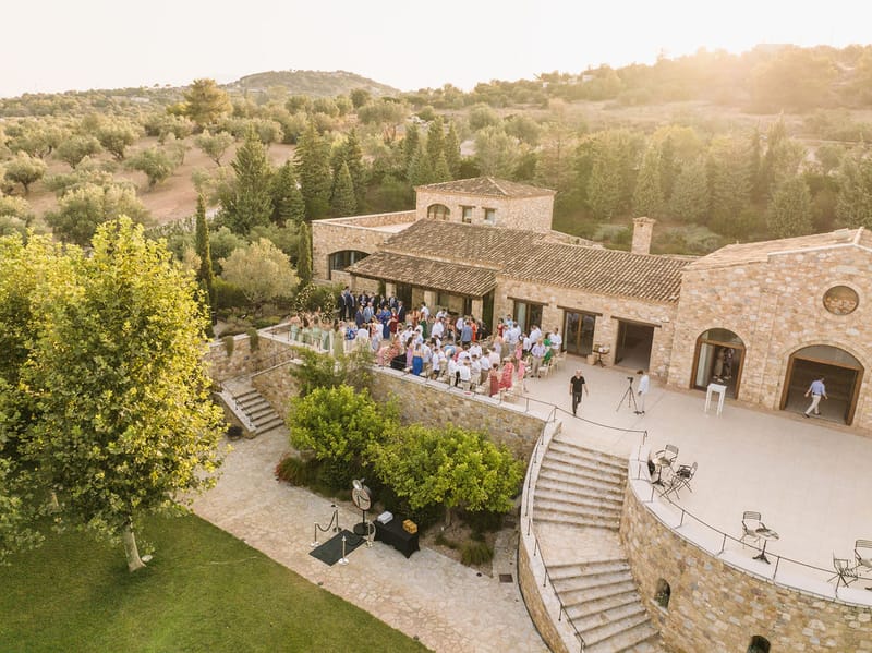 Stephanie & Dan Wedding at Pyrgos Petreza in Athens