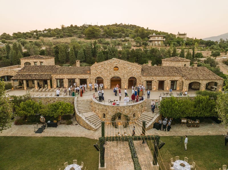 Stephanie & Dan Wedding at Pyrgos Petreza in Athens