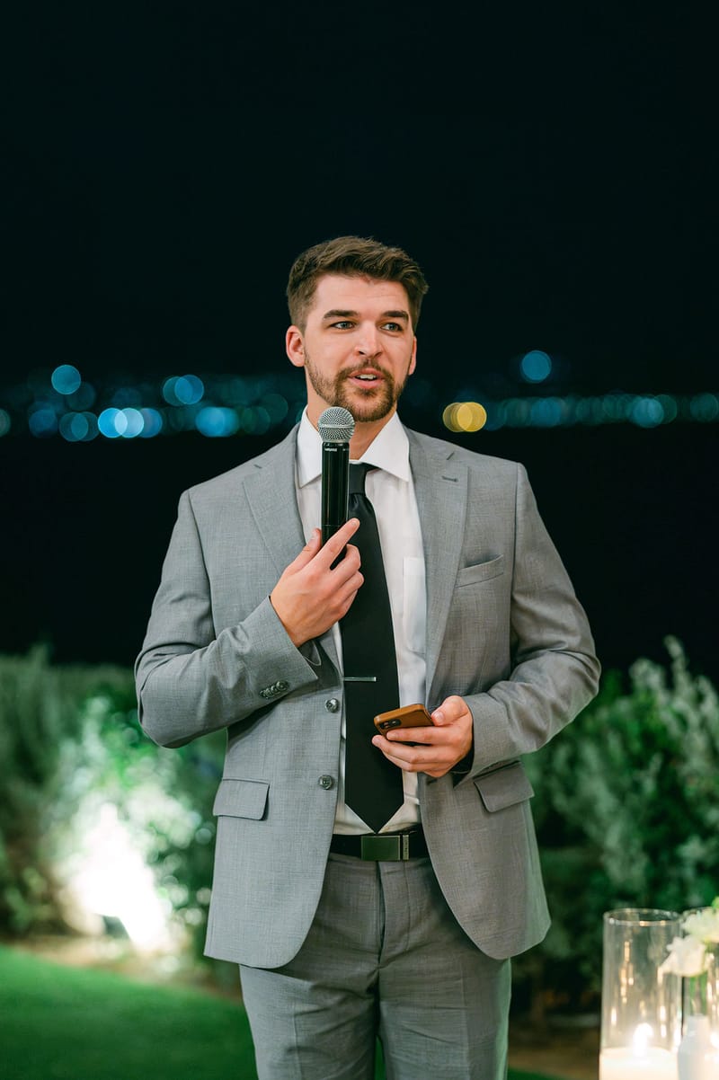 RECEPTION SPEECHES AND PARTY