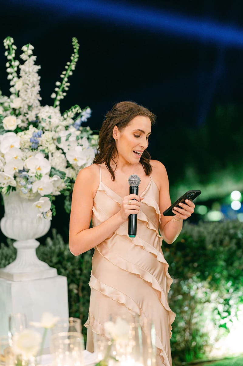 RECEPTION SPEECHES AND PARTY