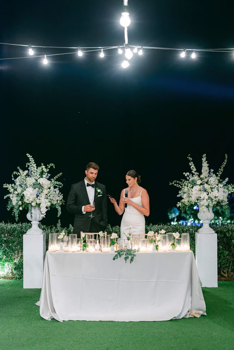 RECEPTION SPEECHES AND PARTY