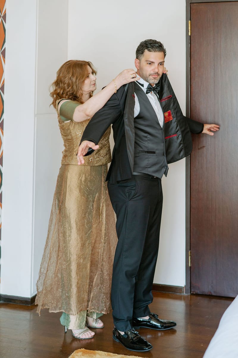 Groom Preparation of Dimitris