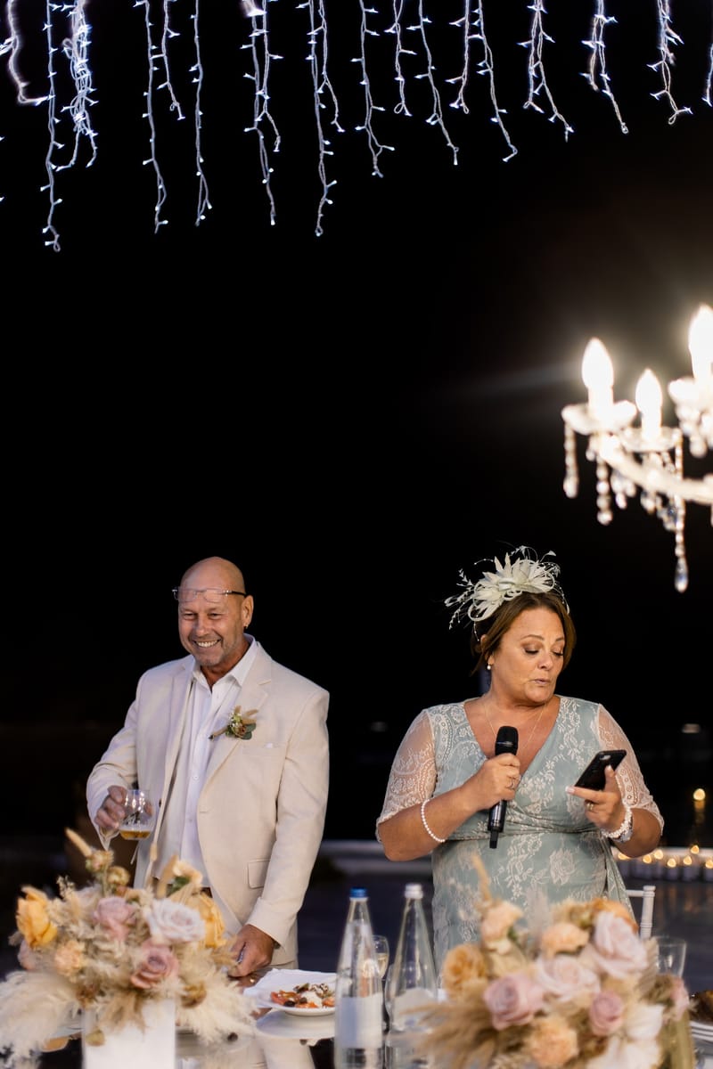 Reception and Speeches