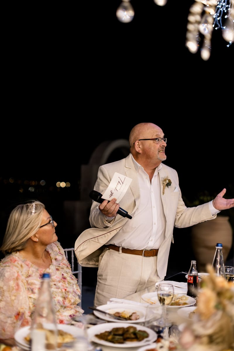 Reception and Speeches