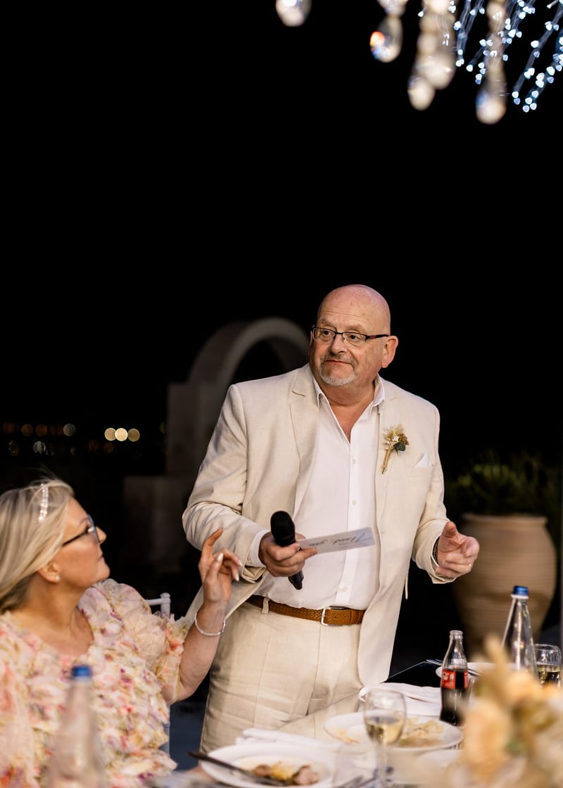 Reception and Speeches