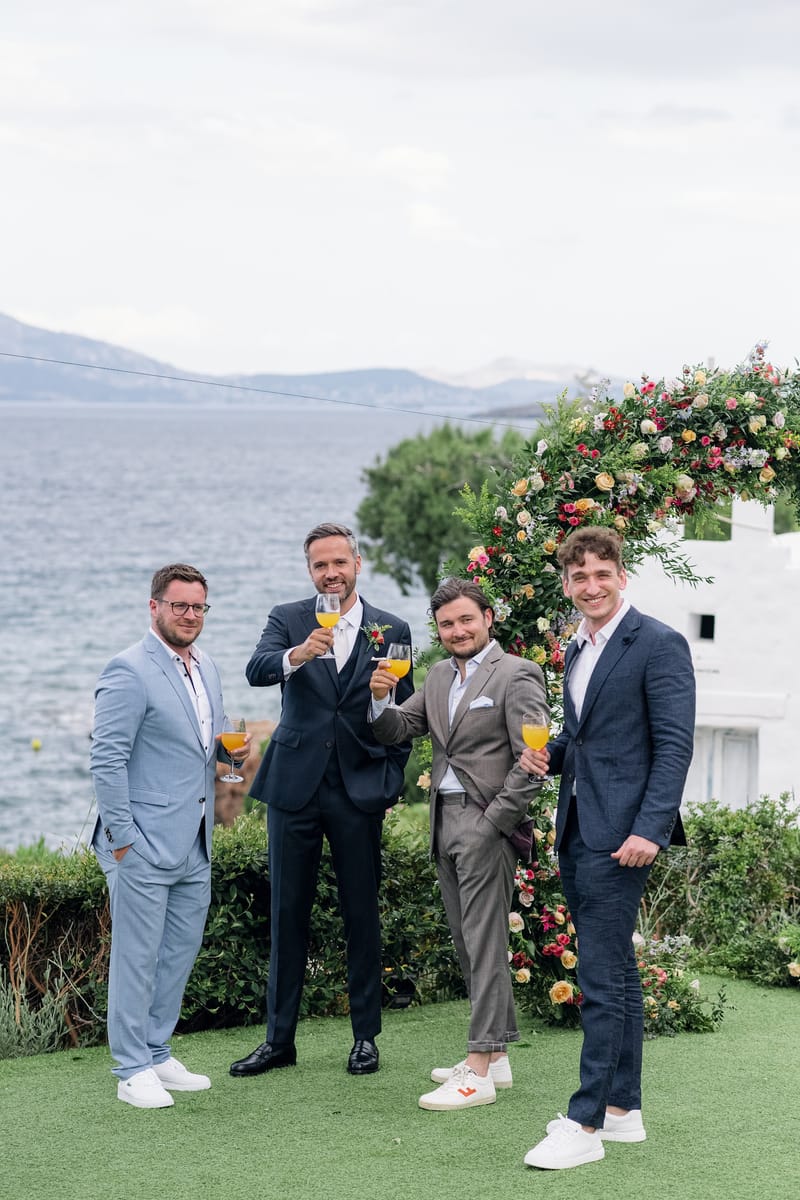 Lauren and Ioannis Wedding at the Gallery Venue of the Island Art and Taste venues in the Athenian Riviera